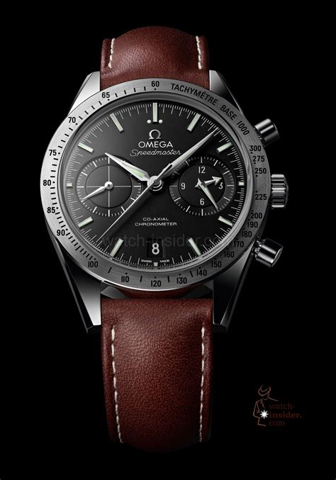 omega leather strap watch|omega watches leather strap men's.